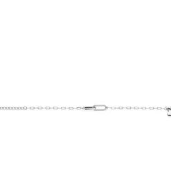 ZINZI zilveren paperclip schakelarmband met twee verbonden ovale schakels bezet met witte zirkonia's 17-20cm ZIA2690