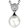 Zinzi zilveren parelhanger wit ZIH1151 (zonder collier)