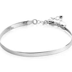 ZINZI zilveren platte slangen-armband 3,5mm breed ZIA2292