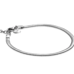 ZINZI zilveren platte slangen-armband 3,5mm breed ZIA2402