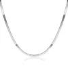 ZINZI zilveren platte slangen-ketting 45cm 3,5mm breed ZIC2292