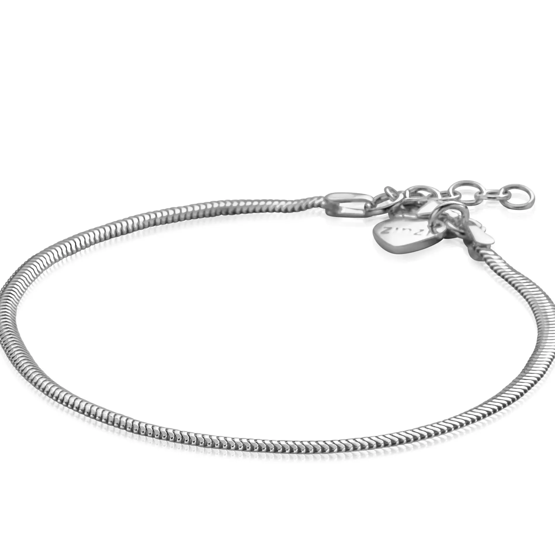 ZINZI zilveren platte slangen-armband 2,5mm breed ZIA2401