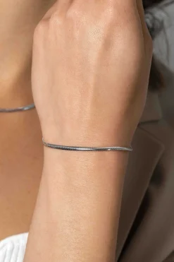 ZINZI zilveren platte slangen-armband 2,5mm breed ZIA2401