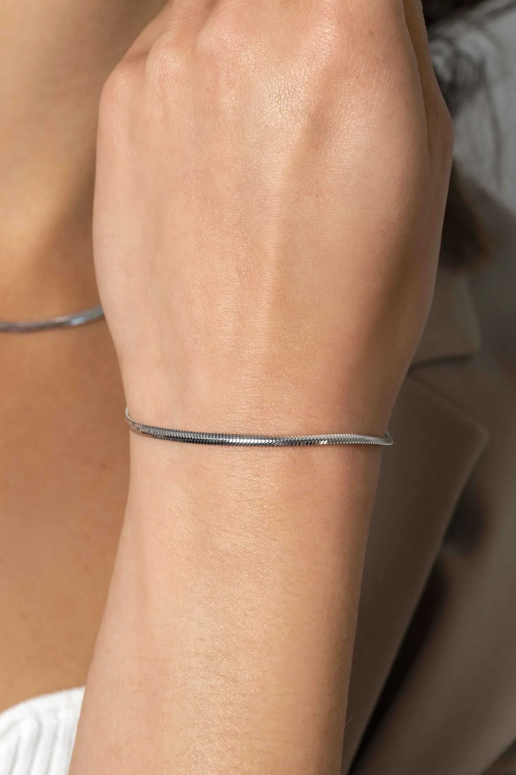 ZINZI zilveren platte slangen-armband 2,5mm breed ZIA2401