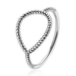 ZINZI zilveren ring druppelvorm ZIR2046