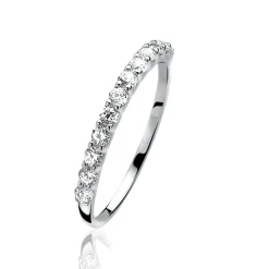 ZINZI zilveren ring knuckle wit ZIR827K