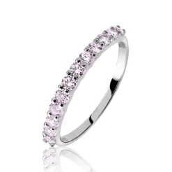 ZINZI zilveren ring roze ZIR827R