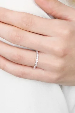 ZINZI zilveren ring roze ZIR827R