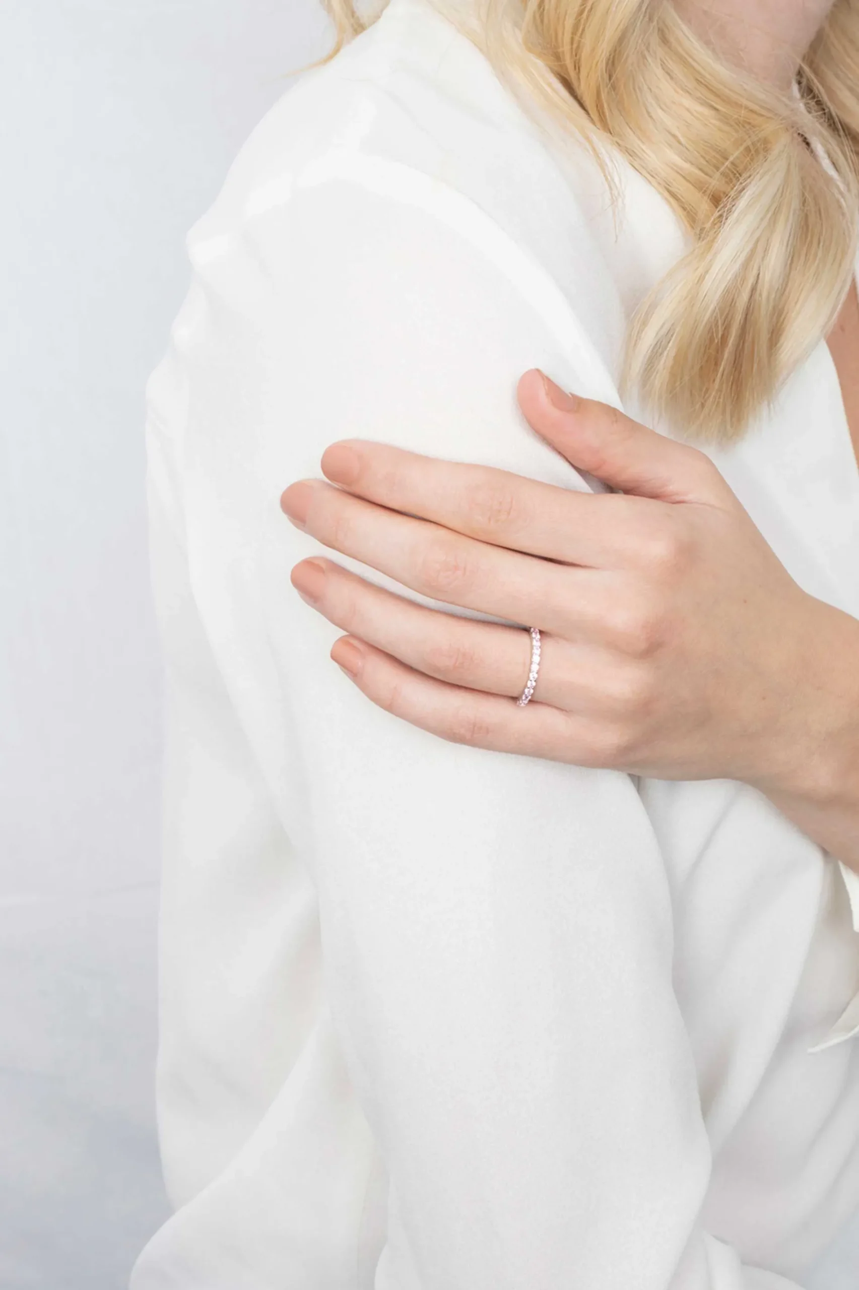 ZINZI zilveren ring roze ZIR827R