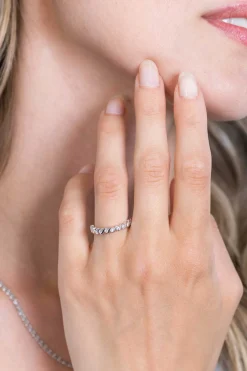ZINZI zilveren ring slagmodel witte zirconia ZIR2177