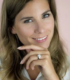 ZINZI zilveren ring wit ZIR1151