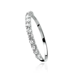 ZINZI zilveren ring wit ZIR827