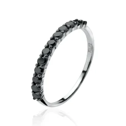 ZINZI zilveren ring zwart ZIR827Z
