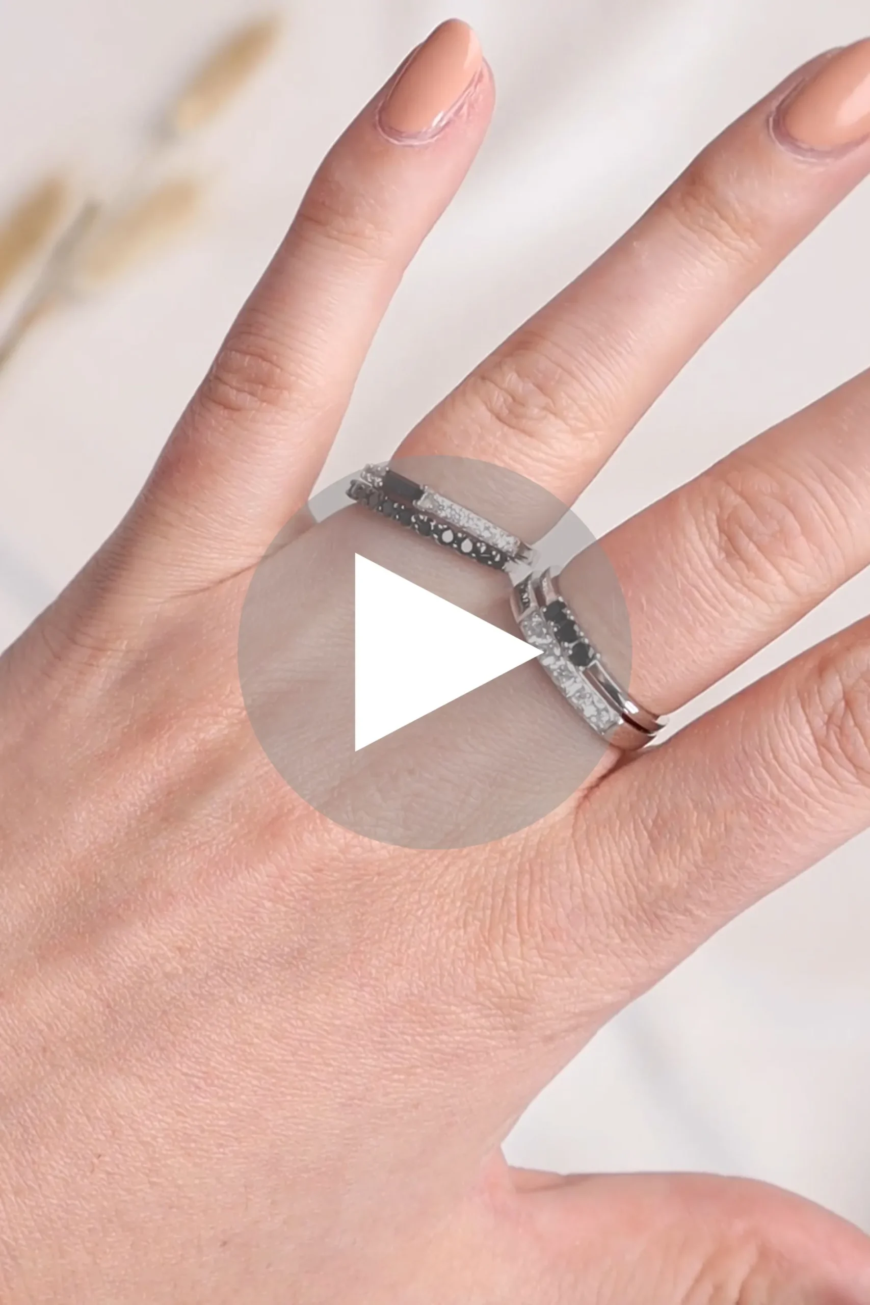 ZINZI zilveren ring zwart ZIR827Z