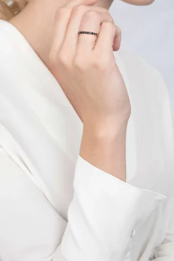 ZINZI zilveren ring zwart ZIR827Z