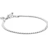 ZINZI zilveren schakel armband 3mm breed 18-21cm ZIA2647