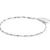 ZINZI zilveren schakel armband met glinsterende pijlvormige schakels 1,5mm breed 17,5-20cm ZIA2414