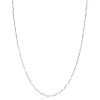 ZINZI zilveren schakel ketting met glinsterende pijlvormige schakels 1,5mm breed 42-45cm ZIC2414