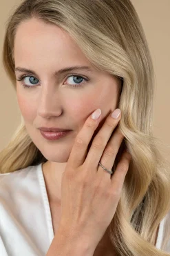 ZINZI zilveren schakel ring met trendy jasseron schakels 3mm breed ZIR2622
