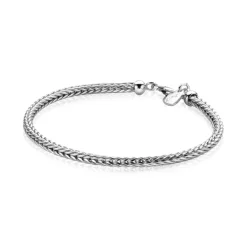 ZINZI zilveren schakelarmband vossenstaart 3.0mm breed ZIA1124