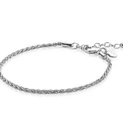 ZINZI zilveren schakelarmband palmier 2mm breed ZIA1931