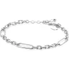ZINZI zilveren schakelarmband met drie lange ovale schakels 5,5mm breed 18-21cm ZIA2711