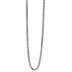ZINZI zilveren schakelcollier palmier 2mm breed 45cm ZIC1931