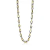 ZINZI zilveren schakelcollier geel verguld 6,4mm breed 45,5cm ZIC1641BG