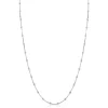 ZINZI zilveren slangen-ketting met vierkant geslepen schakels en 40 verfijnde glanzende bolletjes (2,5mm breed) 43-45cm ZIC2471