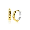 ZINZI zilveren studs oorringen extra 14K geel verguld bicolor 15mm ZIO2167CRG