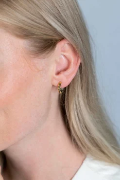 ZINZI zilveren studs oorringen extra 14K geel verguld bicolor 15mm ZIO2167CRG