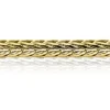 ZINZI zilveren vossenstaart armband 14K geel verguld 4mm breed ZIA1925G